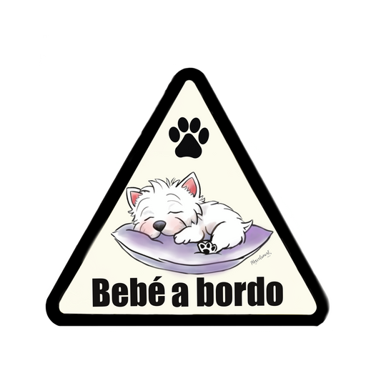 STICKER AUTO - MASCOTA - BEBE A BORDO