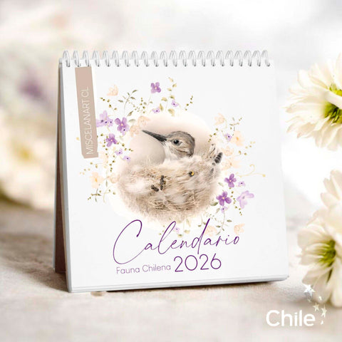 CALENDARIO FAUNA CHILENA 2026🌿