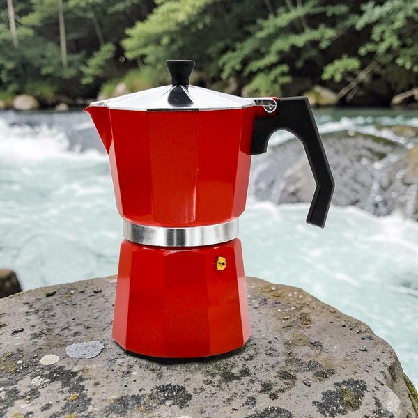 Cafetera Italiana Roja